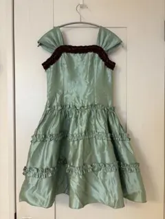 Catherine Cottage 140 緑色フリルドレス