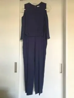 ELFORBR ネイビー　オフショルダー　オールインワン　サイズ34