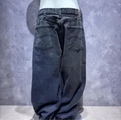 【送料無料㊳】USA古着 Lee リー ブラックデニムパンツ 極太