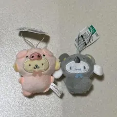 サンリオキャラクターズ　どうぶつ着ぐるみマスコット　コアラ編　こぶた編　シナモン