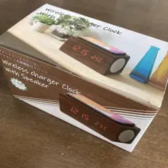 Bluetoothスピーカー、ワイヤレス充電機能付きの目覚まし時計です！
