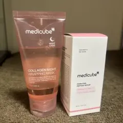 〇新品〇メディキューブコラーゲンナイトラッピングマスク/PDRNセラム