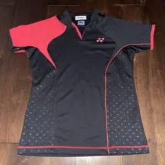 YONEX ゲームシャツSサイズ　ブラック水玉