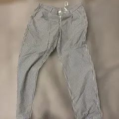 メンズ ストライプ柄 イージーパンツ