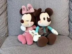 ディズニー　ミッキー＆ミニー　ペアぬいぐるみ