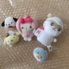 サンリオ マイメロディ ぬいぐるみバッジ タキシードサム ヘアクリップ
