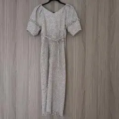 美品/LILY BROWNオケージョンドレスツイード風ロングワンピース