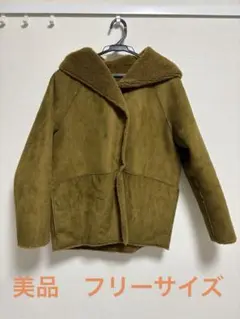 【即購入⭕️/美品】 DouDou ボアムートンフード付きブルゾン