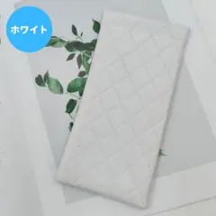 メガネケース ホワイト 防水 軽量 コンパクト レザー ワンタッチ キルティング