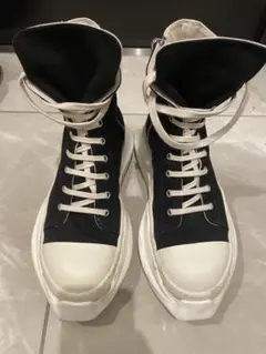 Rick Owens DRKSHDW ブラック Abstract スニーカー