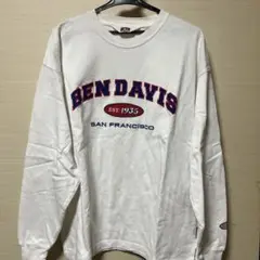 BEN DAVIS ベンデイビス　長袖Tシャツホワイト