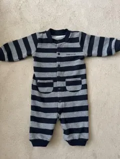 COMME CA ISM ボーダー2wayオール ロンパース