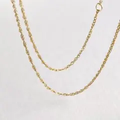 agete アガット K10ネックレス チェーンチャーム Y字 55(50)cm - メルカリ