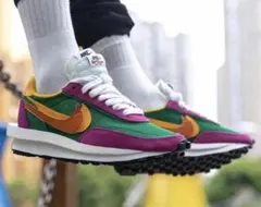 sacai x NIKE LD WAFFLE PINE GREEN スニーカー