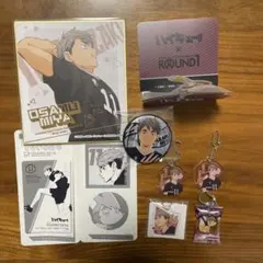 ハイキュー!! 宮治　色紙　キーホルダー　缶バッチなどまとめ売り８点セット