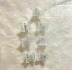 ミニヘアクリップ　7個セット　蝶々　バタフライ