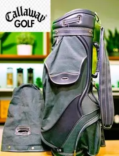 送料無料/美品　Callaway デニム生地キャディバッグ /ダークグレー