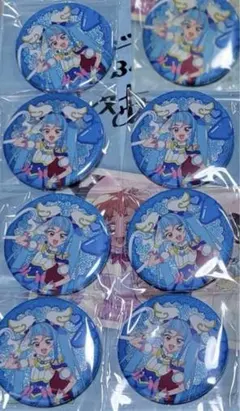 8個　プリキュア タワーレコード　缶バッジ　キュアスカイ　ソラ　タワレコ