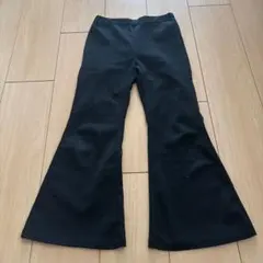 黒いフレアパンツ（キッズ）　7Y