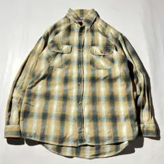 90s Bad box Ombre check L/S shirt y2k