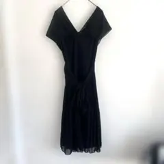 【コムサイズム】美品✨3WAY 黒　キャミソールドレス　ワンピース　プリーツ