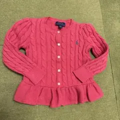 Polo Ralph Lauren ピンクカーディガン　110