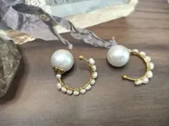 【公式フープ】シングル淡水パール さとう式イヤーカフ