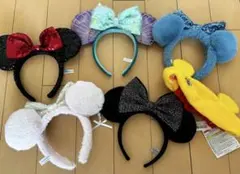 ディズニー カチューシャ ヘアバンド 6個セット(ミニーマウス・プーさん)