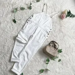 DOUBLE STANDARD CLOTHING サロペット ホワイト 38のサムネイル