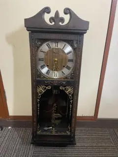 【希少 稼働品】Rhythm Charmani 30DAY ゼンマイ式 置時計 希少 稼働品】Rhythm Charmani 30DAY ゼンマイ式 置時計