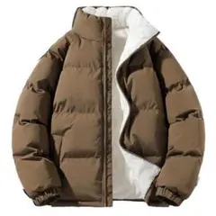 [Aaronlive] コート メンズ 中綿ジャケット 冬服 裏起毛 無地 ジb