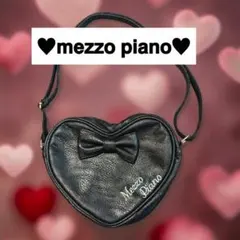 mezzo piano ハート型 ショルダーバッグ ブラックのサムネイル