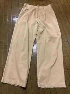 ベージュ ワイドパンツ Mサイズのサムネイル