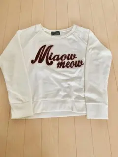 ページボーイ  トップス　長袖　Tシャツ　ロゴ　赤 ベージュ