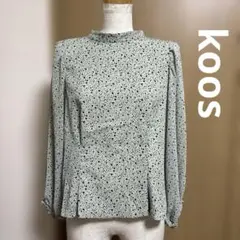 koos クールカレアン　総柄ブラウス　40