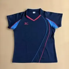 MIZUNO バドミントン用シャツ ネイビー レディースS