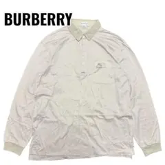 Burberrys バーバリーズ 長袖ポロシャツ 総柄 ホースロゴ コットン Lのサムネイル