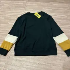 新品　キッズ　男の子　150 裏起毛トレーナースウェット　グリーン