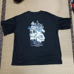 SHEIN スカル＆バタフライ プリント Tシャツ ブラックのサムネイル