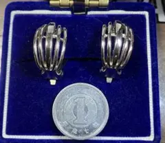 P*︎様 シルバー ストライプデザイン イヤリング