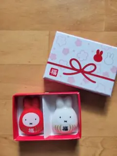 【新品未使用】ミッフィー紅白箸置き
