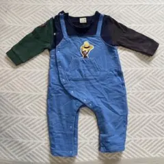 petit main おさるのジョージ ロンパース 80cm