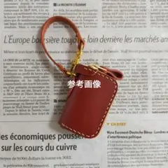 【さくらもち様専用】マルチケース　栃木レザー　明るめブラウン手染め