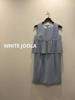 WHITE JOOLA 配色ワンピース ブルー 9号 Mのサムネイル