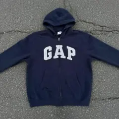00s~ archive Y2K OLD GAP ジップパーカー ネイビー XL