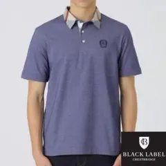 【新品タグ付き】ブラックレーベルクレストブリッジ 衿チェック半袖ポロシャツ M