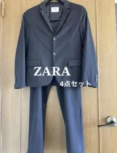 卒業式ZARAネイビースーツ H&M シャツ 4点セット 150cm160cm