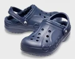 ✨超お値打ち❣️超美品✨Crocs正規品バヤラインド・ボア・ M8W9