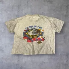 90s USA製 Harley-Davidson イーグルTシャツ　アニマル