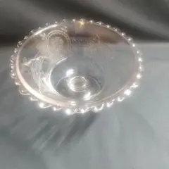 ガラス製装飾ボウル、コンポート、アンティーク